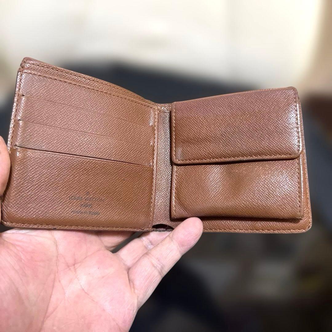 ⑦☆在庫SALE/良品☆モノグラム♪マルコ☆2つ折り財布★ポケット有