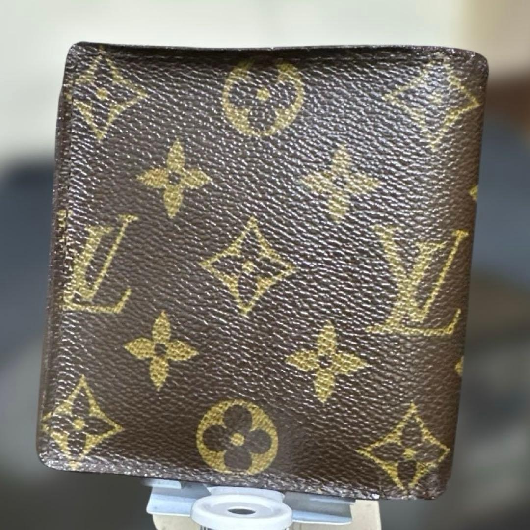 ⑦☆在庫SALE/良品☆モノグラム♪マルコ☆2つ折り財布★ポケット有