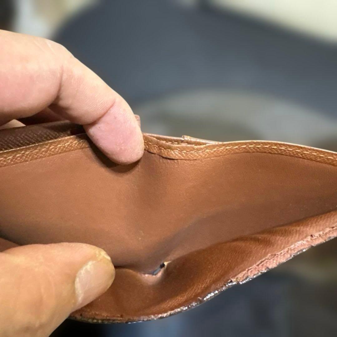 ⑦☆在庫SALE/良品☆モノグラム♪マルコ☆2つ折り財布★ポケット有