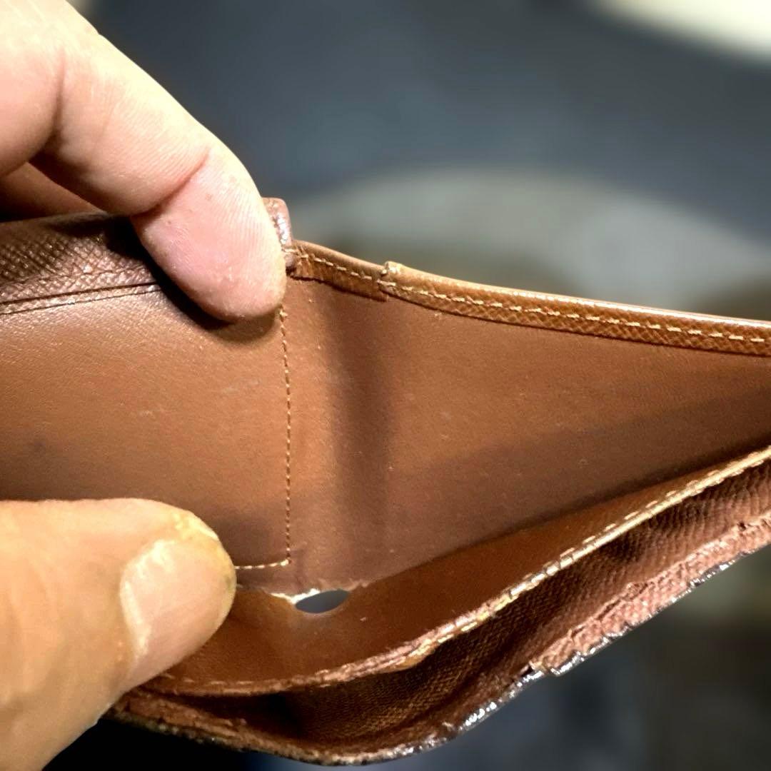 ⑦☆在庫SALE/良品☆モノグラム♪マルコ☆2つ折り財布★ポケット有