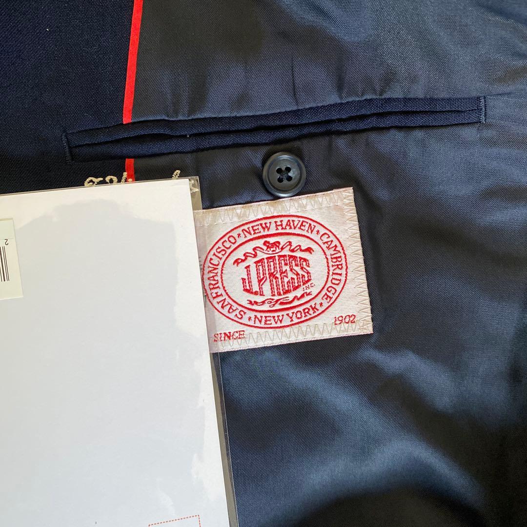 【美品】J.PRESS ジェイプレス　紺ブレザー　金ボタン　シングル　サイズL