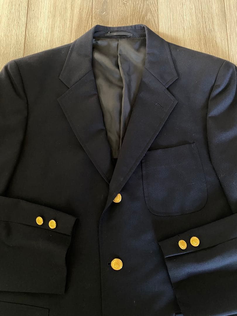 【美品】J.PRESS ジェイプレス　紺ブレザー　金ボタン　シングル　サイズL