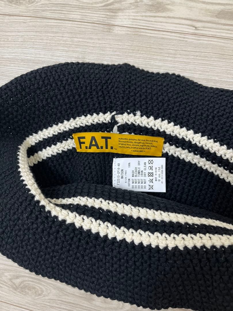 F.A.T fat watson ワトソン　ハット　クロシェハット　ブラック