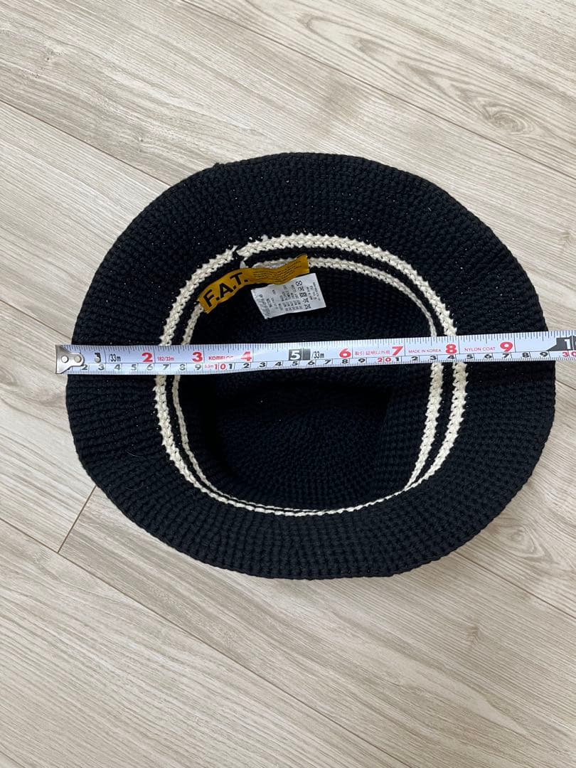 F.A.T fat watson ワトソン　ハット　クロシェハット　ブラック