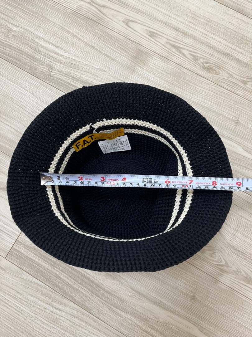 F.A.T fat watson ワトソン　ハット　クロシェハット　ブラック