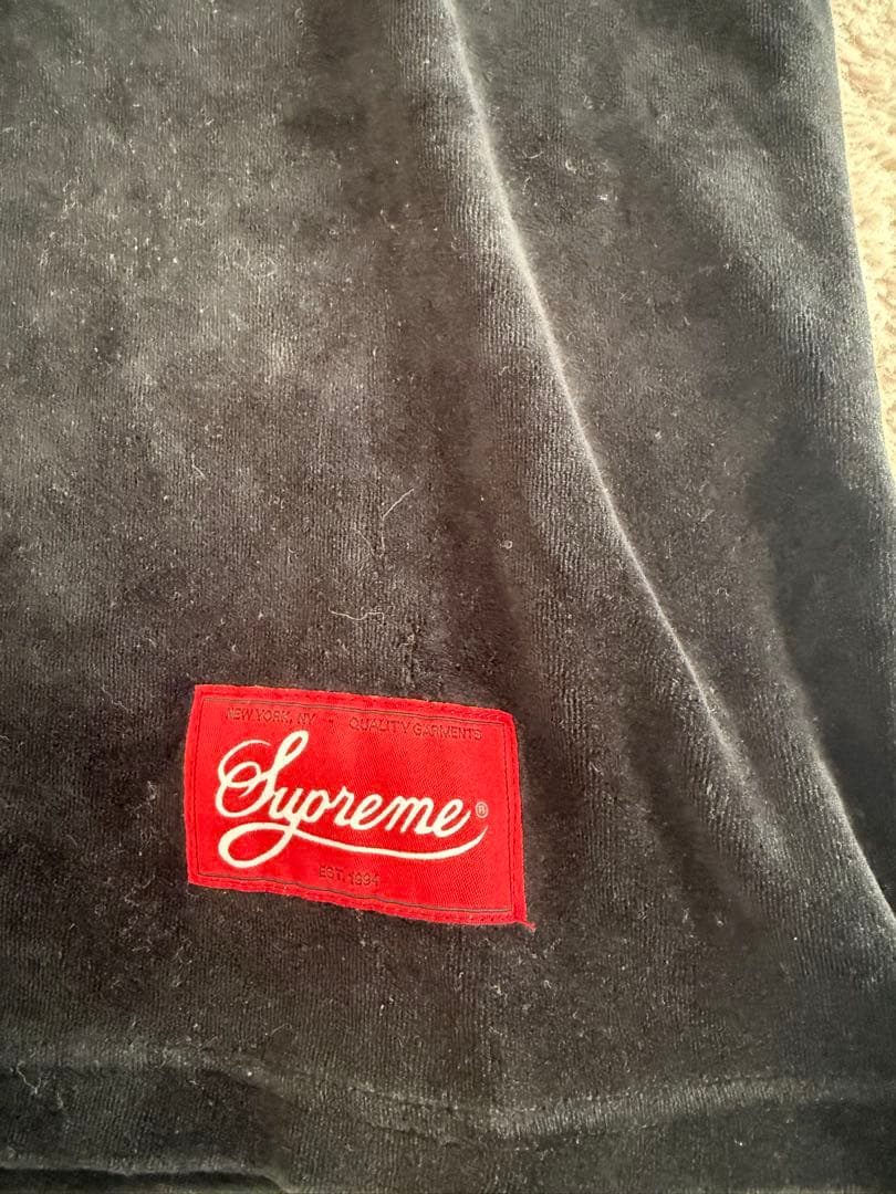 即完売品supremeシュプリーム刺繍アーチロゴ　半袖ベースボールシャツ　S