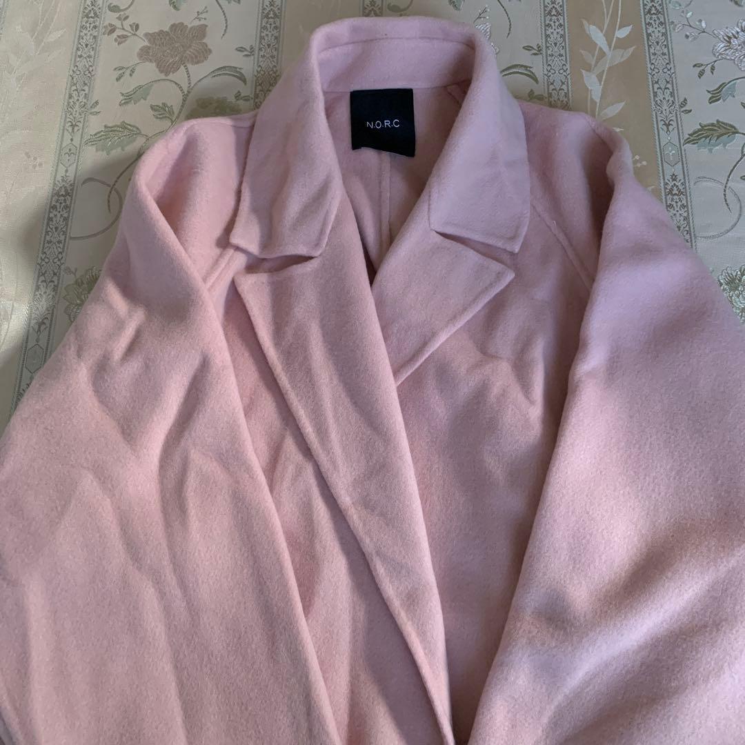 【未使用】NORC ノーク　リバーロングコート　ピンク　サイズ2