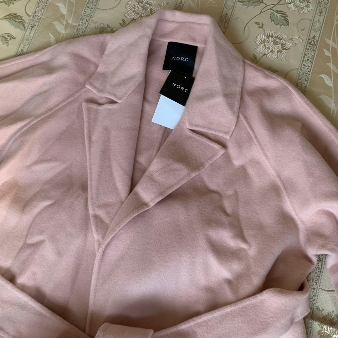 【未使用】NORC ノーク　リバーロングコート　ピンク　サイズ2