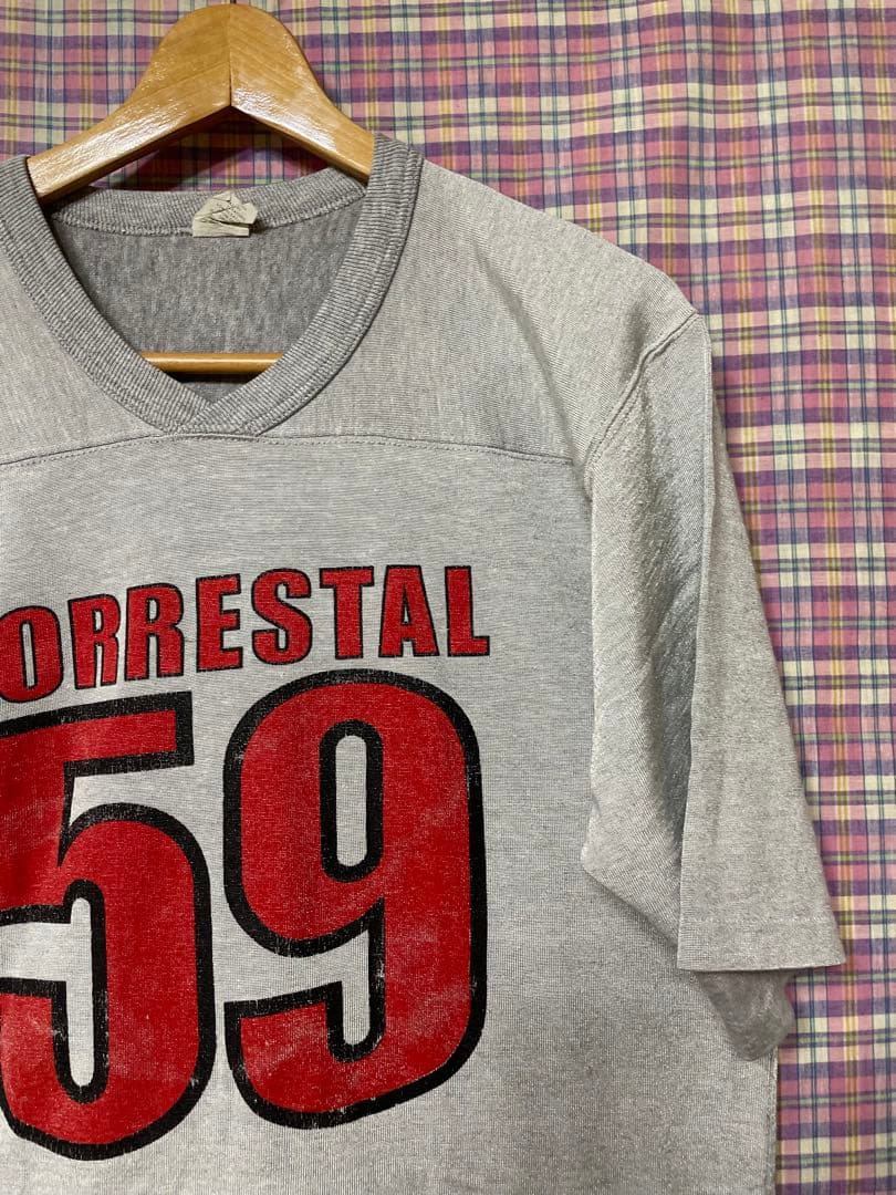 フォレスタル-59海軍◼️80sビンテージ◼️ミニタリー・フットボールTシャツ