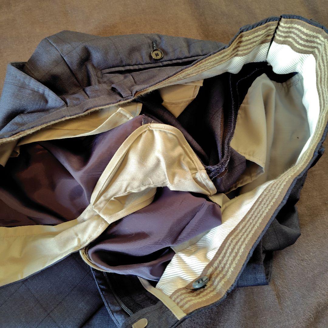 ほぼ新品 SHIPS ロロピアーナ生地 ネイビーチェックスーツ サイズ46