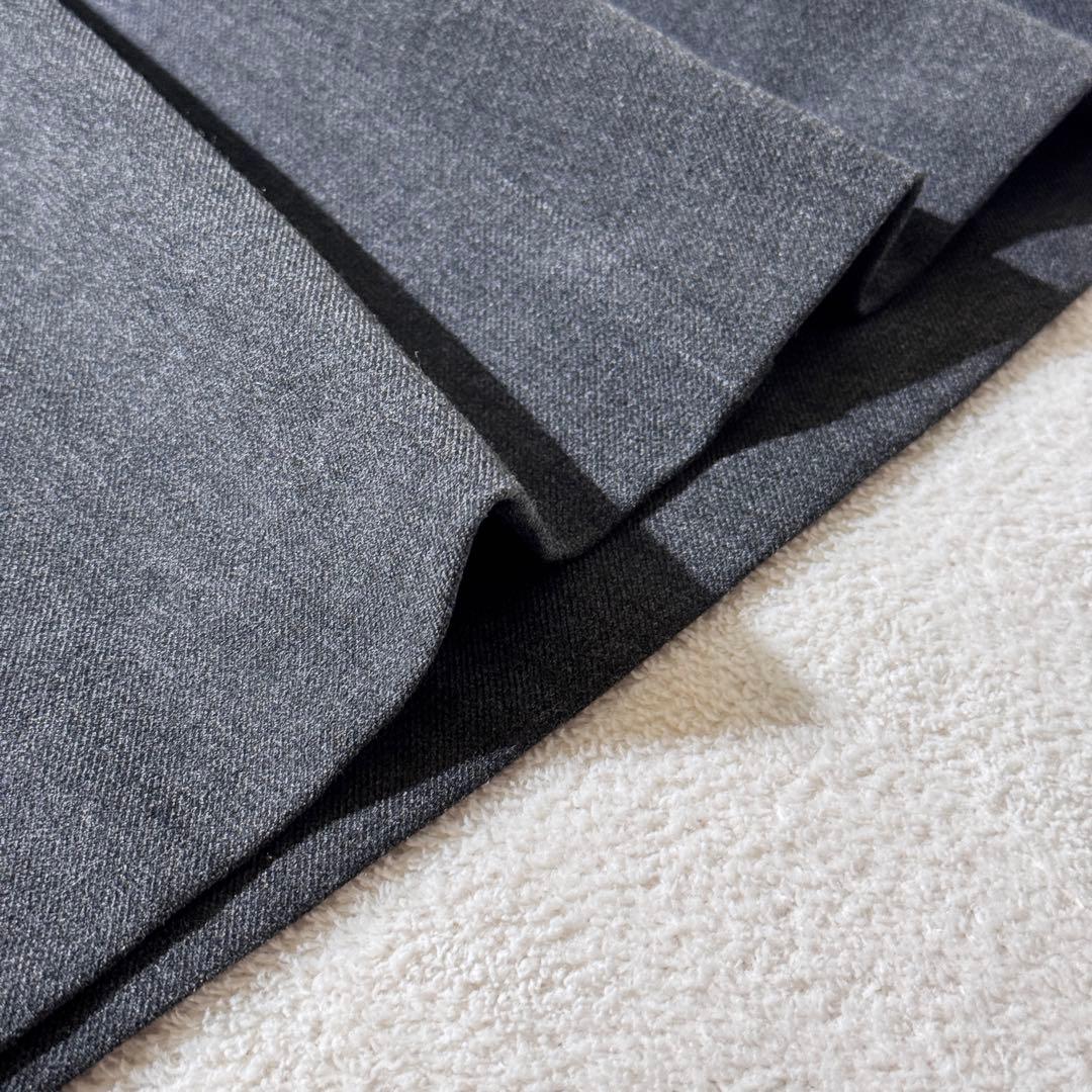 北欧、暮らしの道具店　サイドタックのサロペットスカート　キャミワンピース　グレー