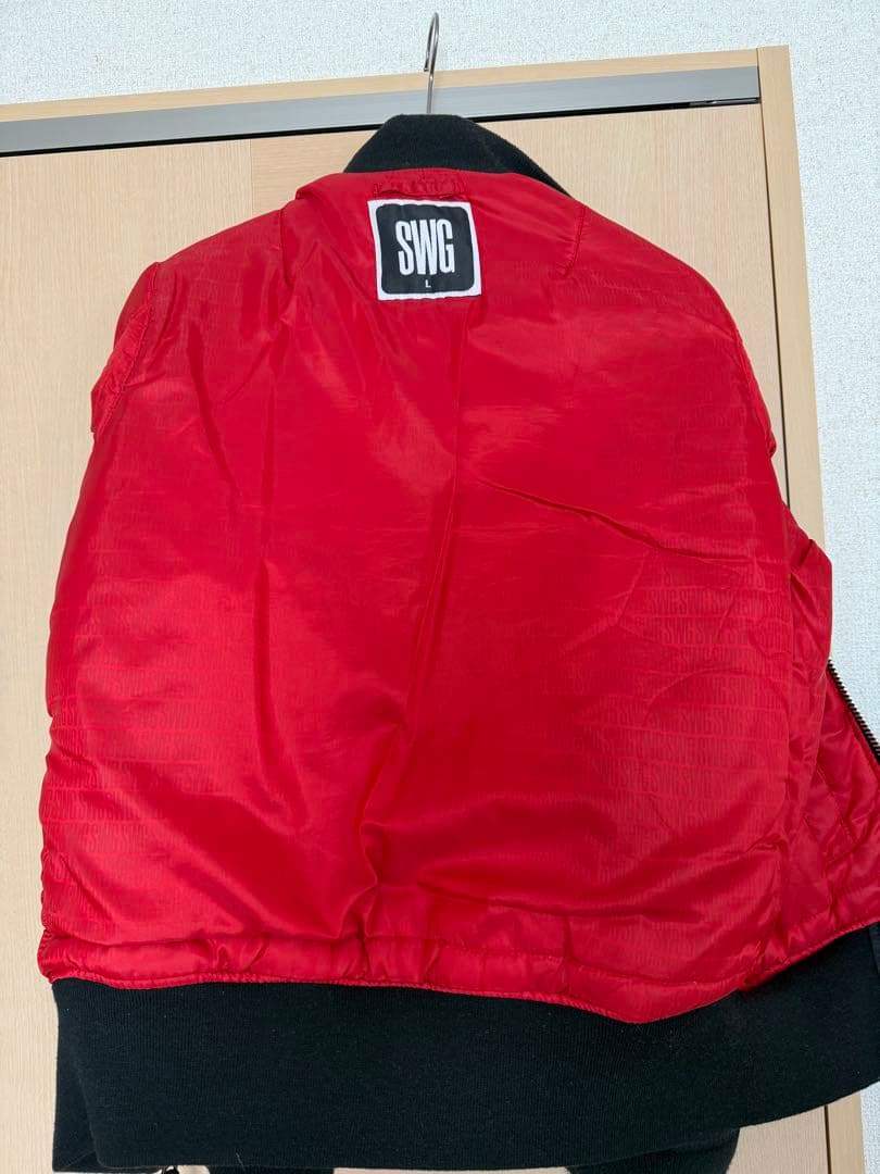 スワッガー Lサイズ　ブラック MA-1 フライトジャケット SWAGGER