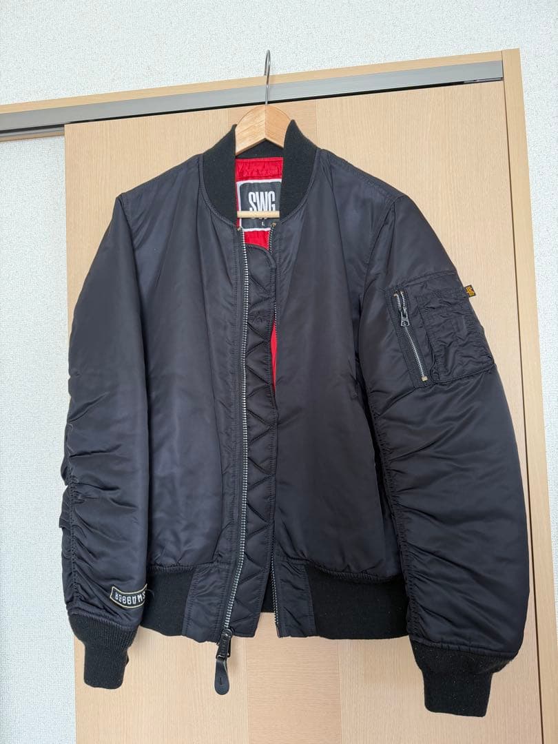 スワッガー Lサイズ　ブラック MA-1 フライトジャケット SWAGGER