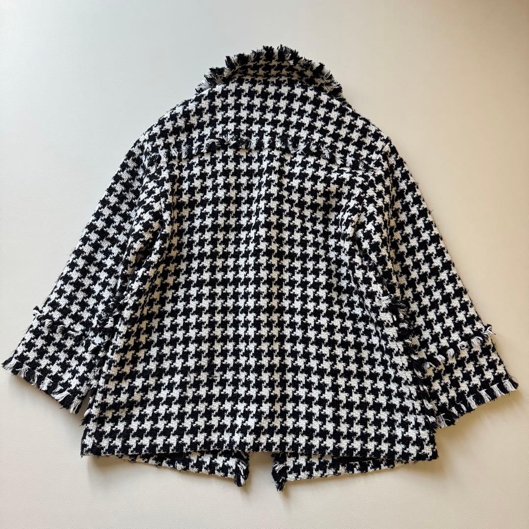 極美品　トゥモローランドBALLSEY 千鳥格子ツイードコートジャケット 近年⭐︎