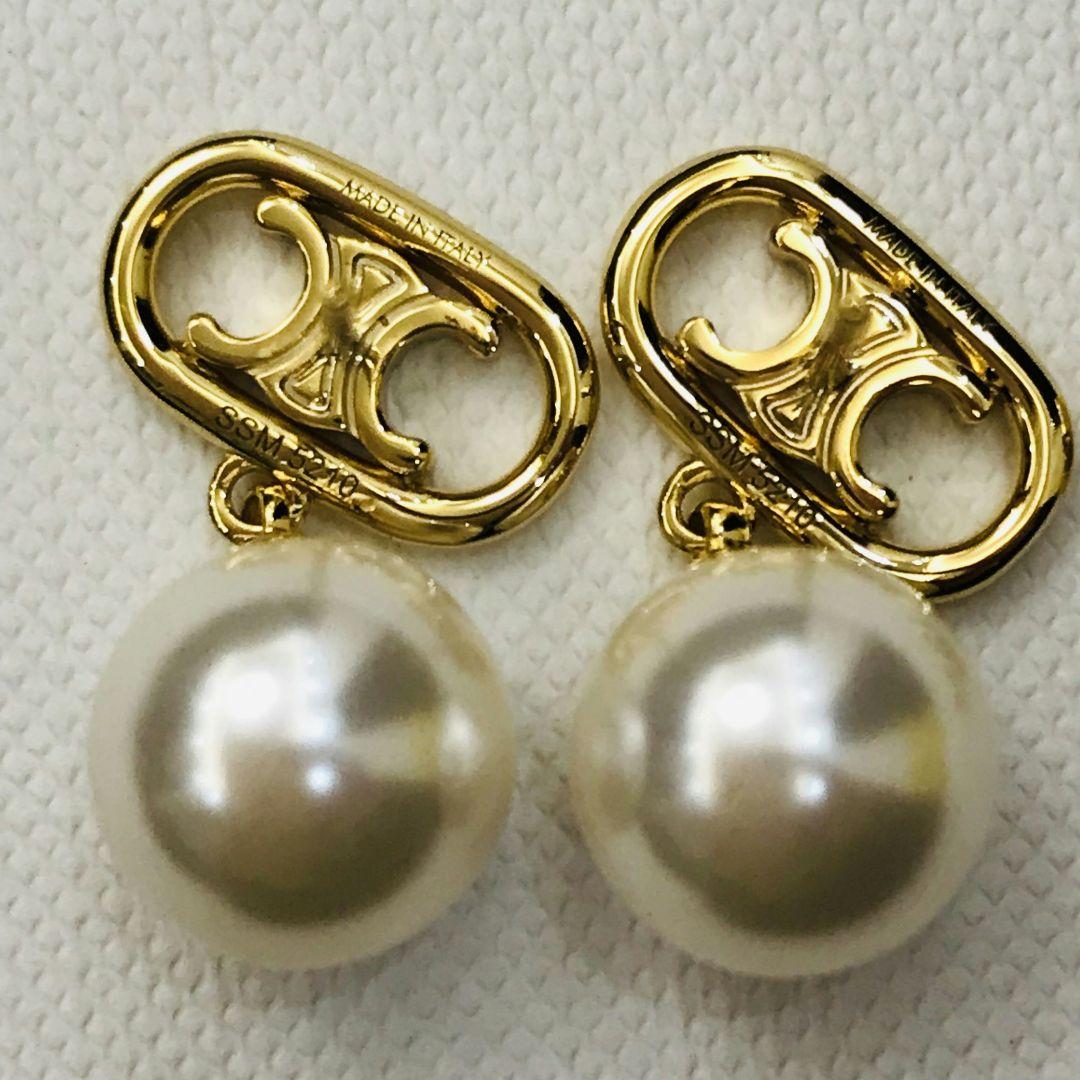 セリーヌ　ピアス　パール