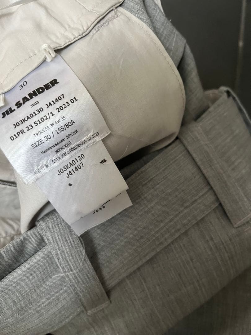 ジルサンダー　ウールバミューダハーフパンツ　テーラードパンツ　一度短時間使用