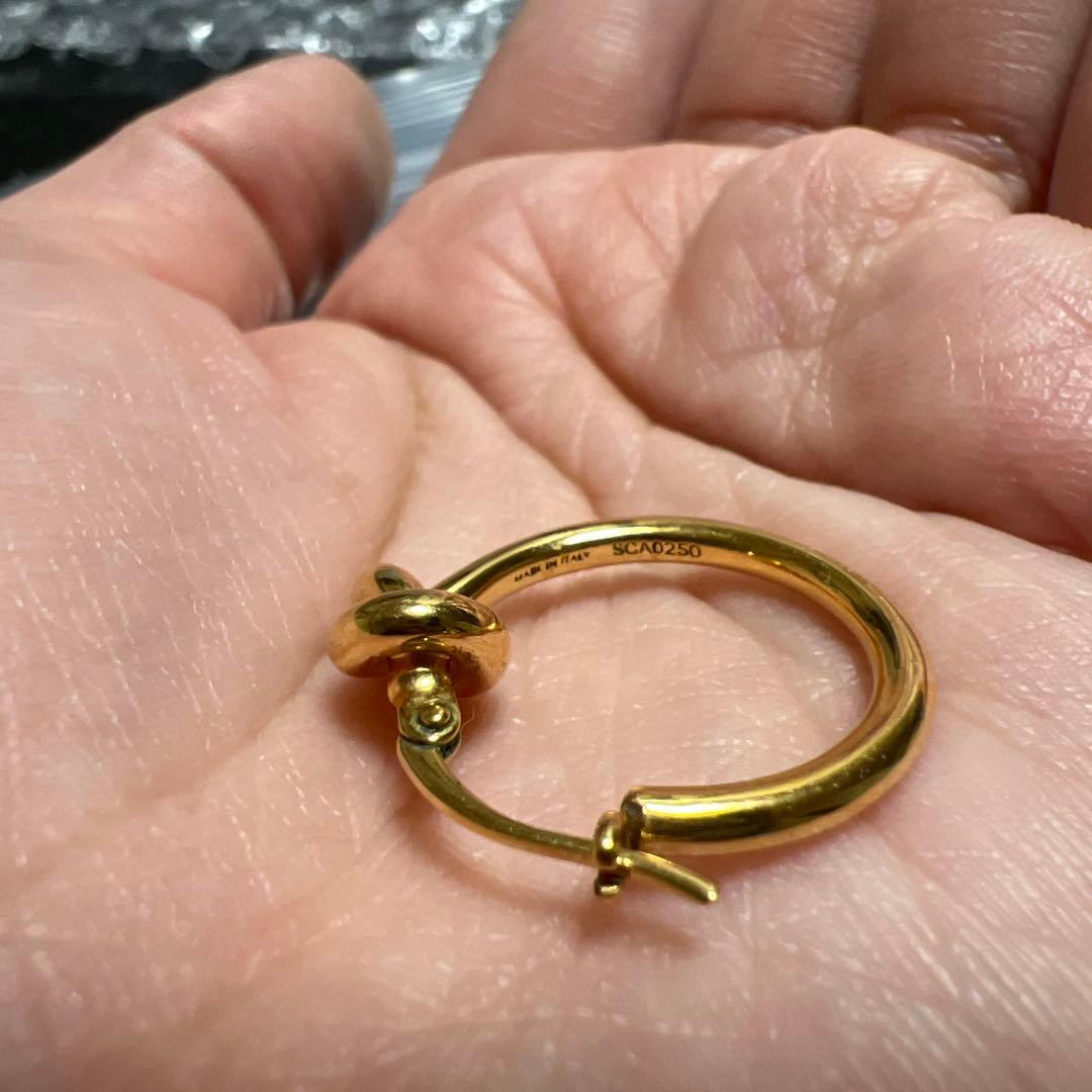 CELINEノットフープピアス 片耳