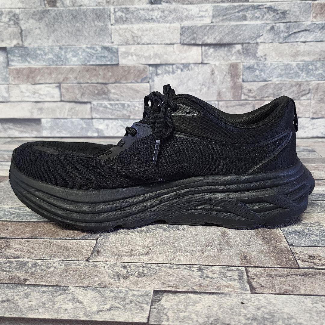 ホカ オネオネ BONDI8 ボンダイ8 ローカット スニーカー 黒 靴 25
