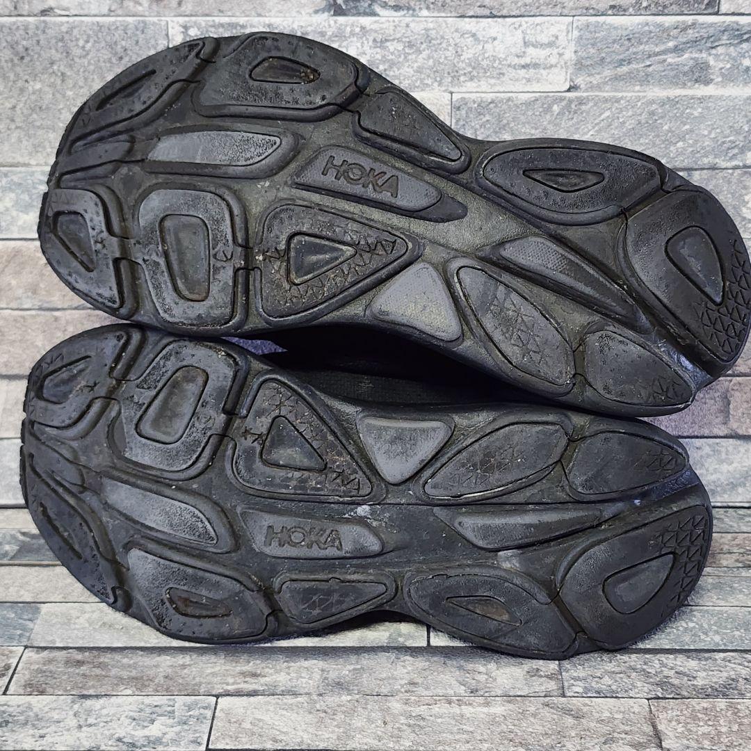 ホカ オネオネ BONDI8 ボンダイ8 ローカット スニーカー 黒 靴 25