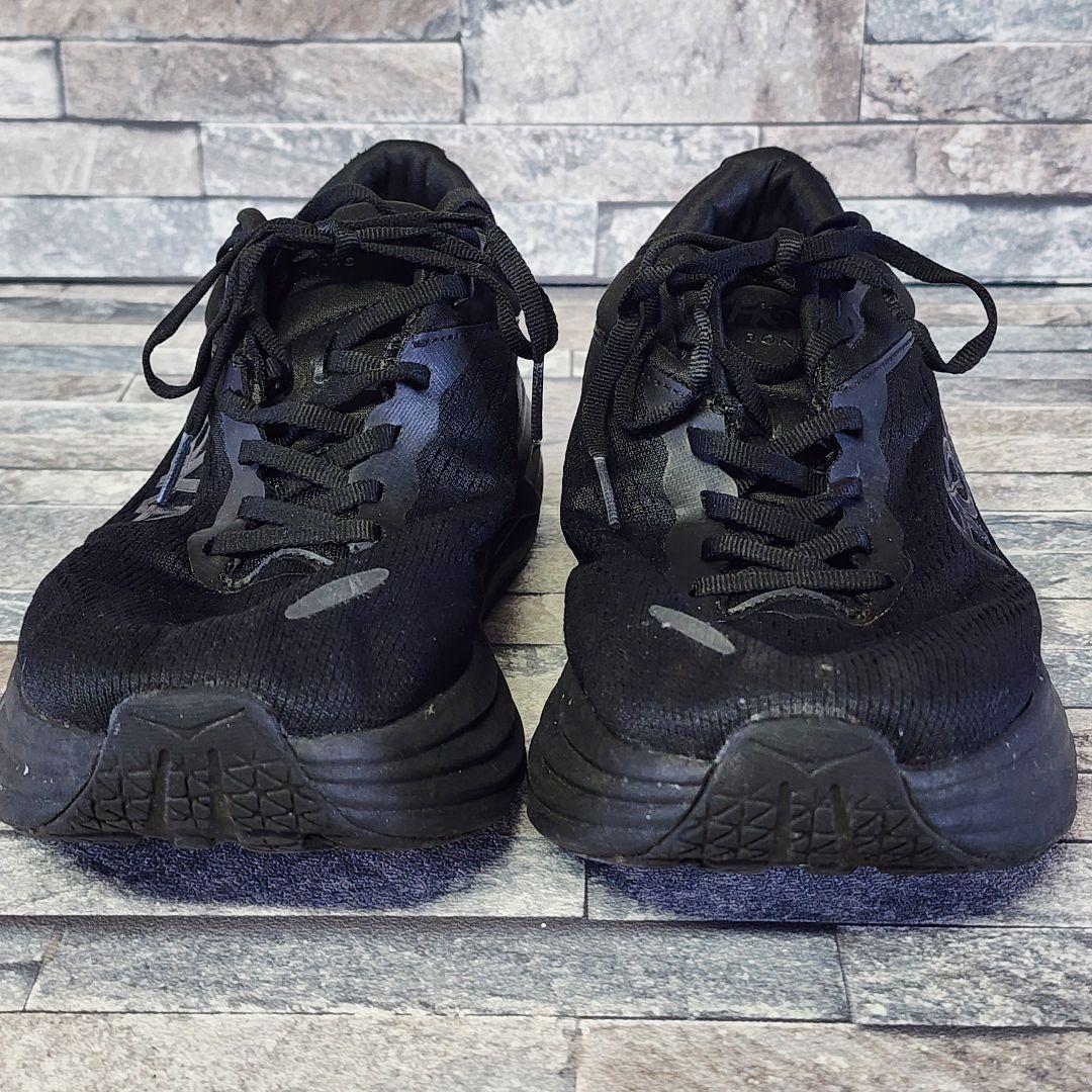 ホカ オネオネ BONDI8 ボンダイ8 ローカット スニーカー 黒 靴 25