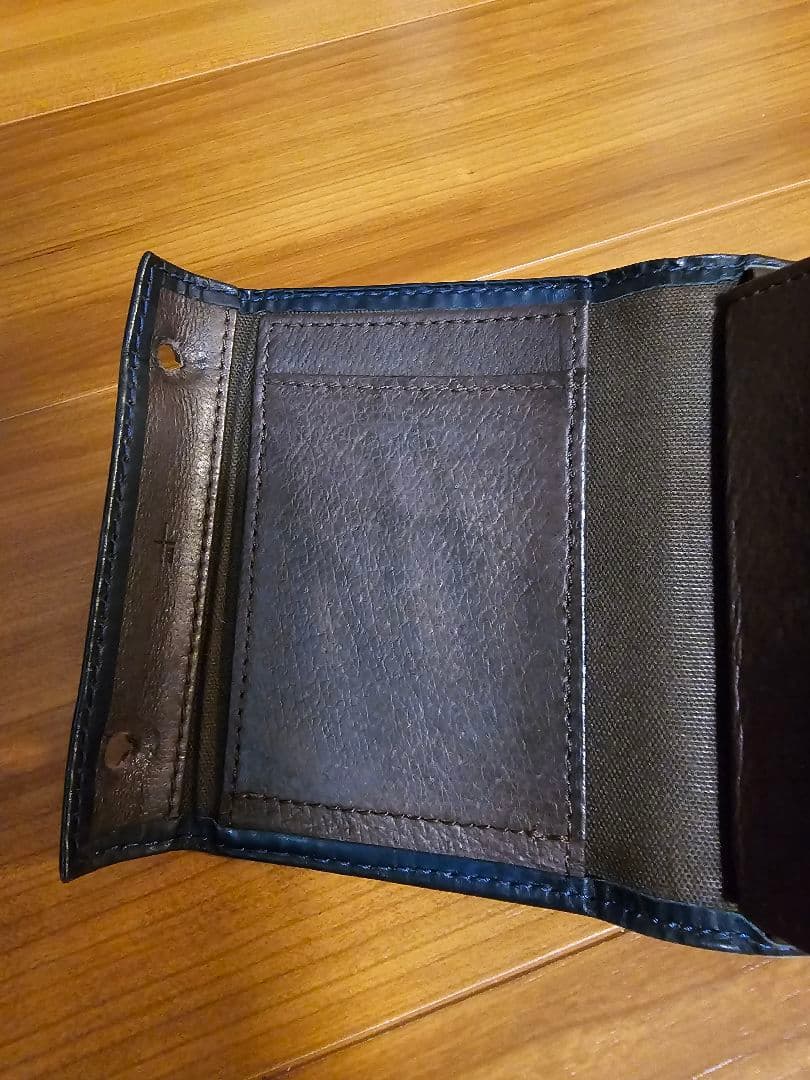 M＋エムピウ millefoglie2 p25 二つ折り財布 ブルー