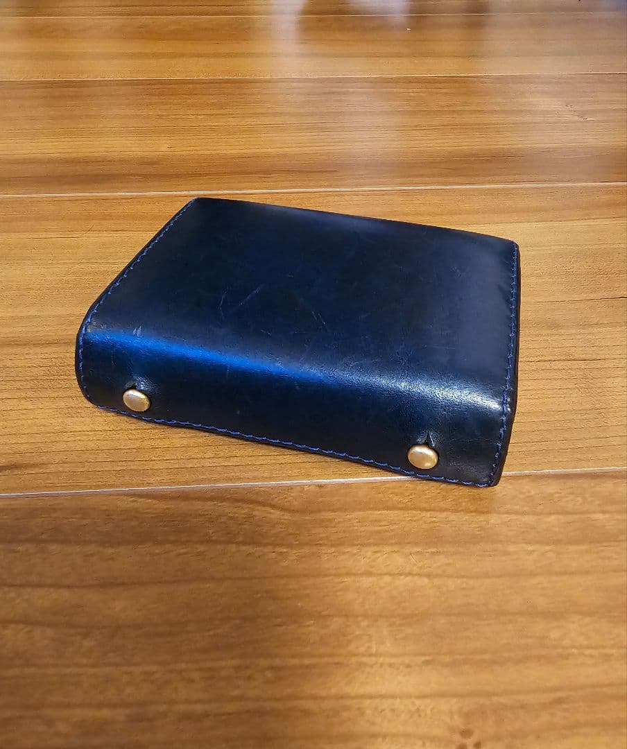 M＋エムピウ millefoglie2 p25 二つ折り財布 ブルー