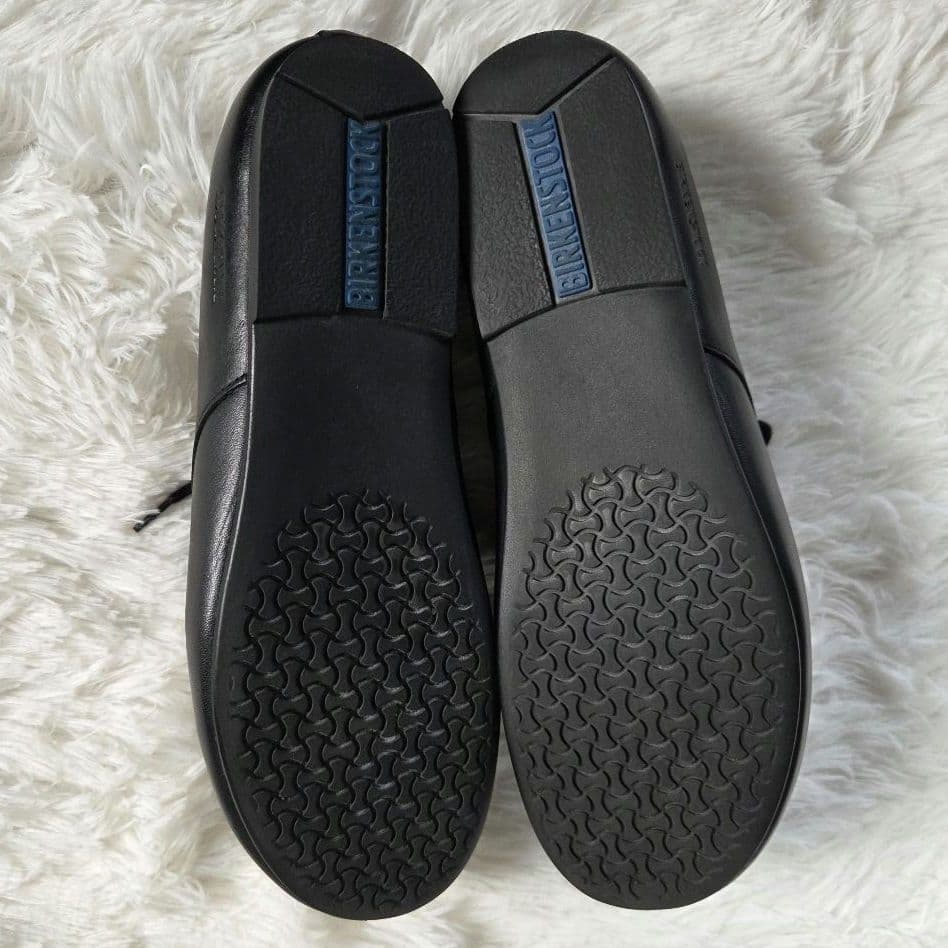 BIRKENSTOCK/ ソーンダース パテント ナチュラルレザー シューズ25