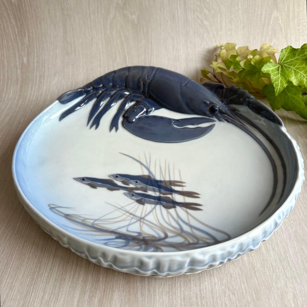 希少 ロイヤルコペンハーゲン ロブスタープレート #485 ヴィンテージ 飾り皿