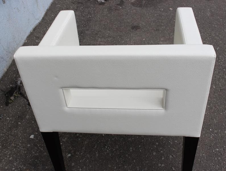 カッシーナ カトリーヌ・メミ ギャラリーチェア 白本革張り