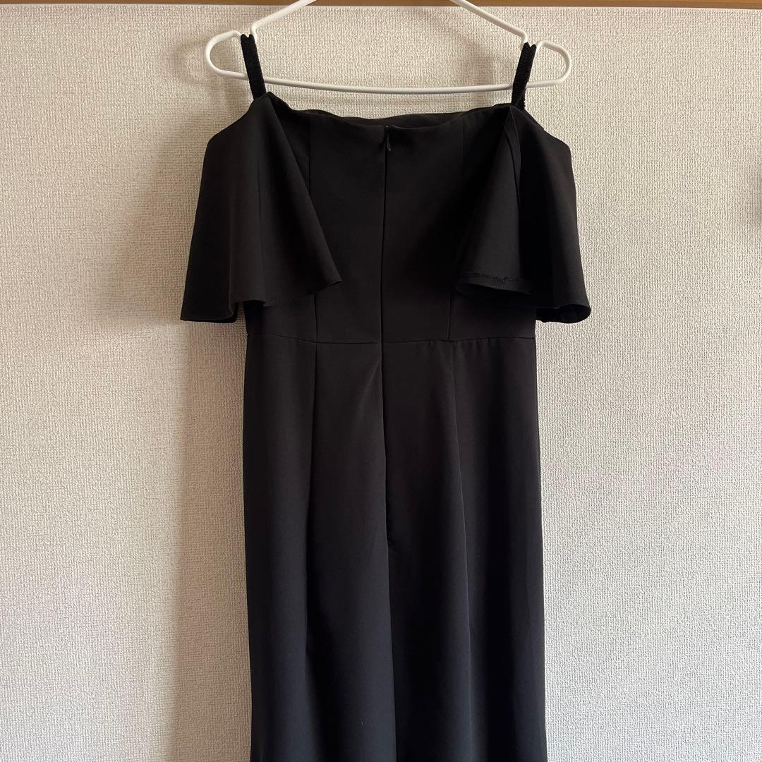 結婚式 二次会 ロングドレス 黒 Lサイズ マーメイド オフショル パーティー