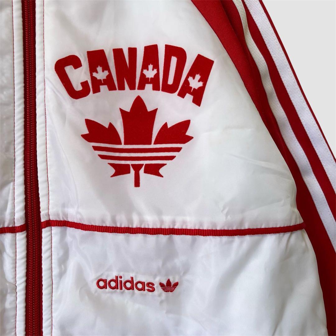 adidas カナダ代表　トラックジャケット ロゴ 刺繍 ／S
