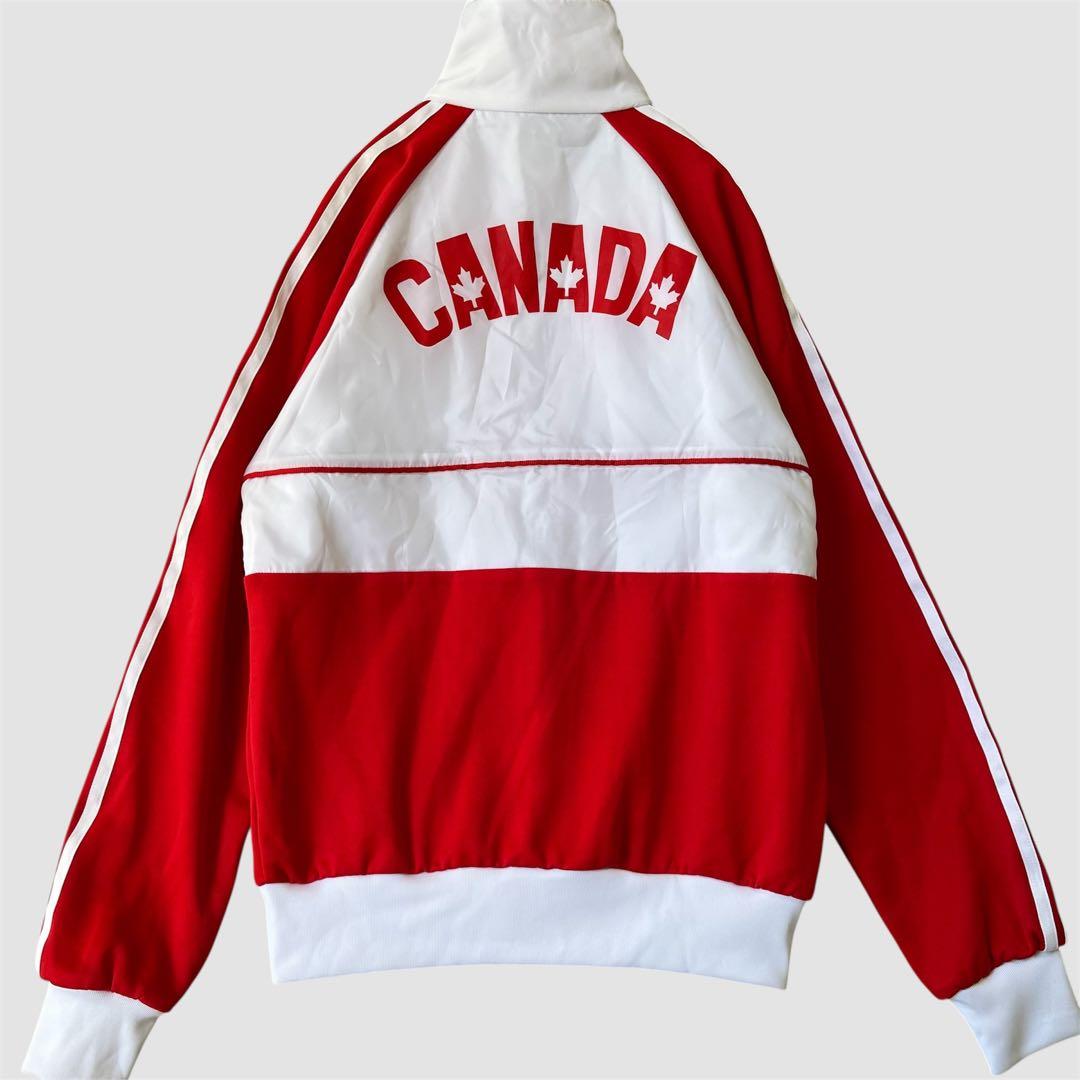 adidas カナダ代表　トラックジャケット ロゴ 刺繍 ／S