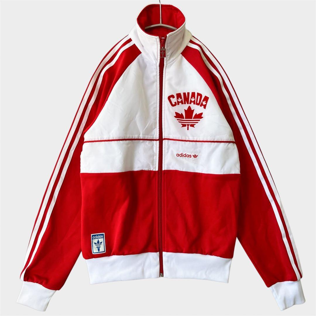 adidas カナダ代表　トラックジャケット ロゴ 刺繍 ／S
