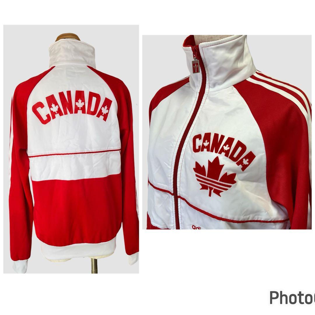 adidas カナダ代表　トラックジャケット ロゴ 刺繍 ／S