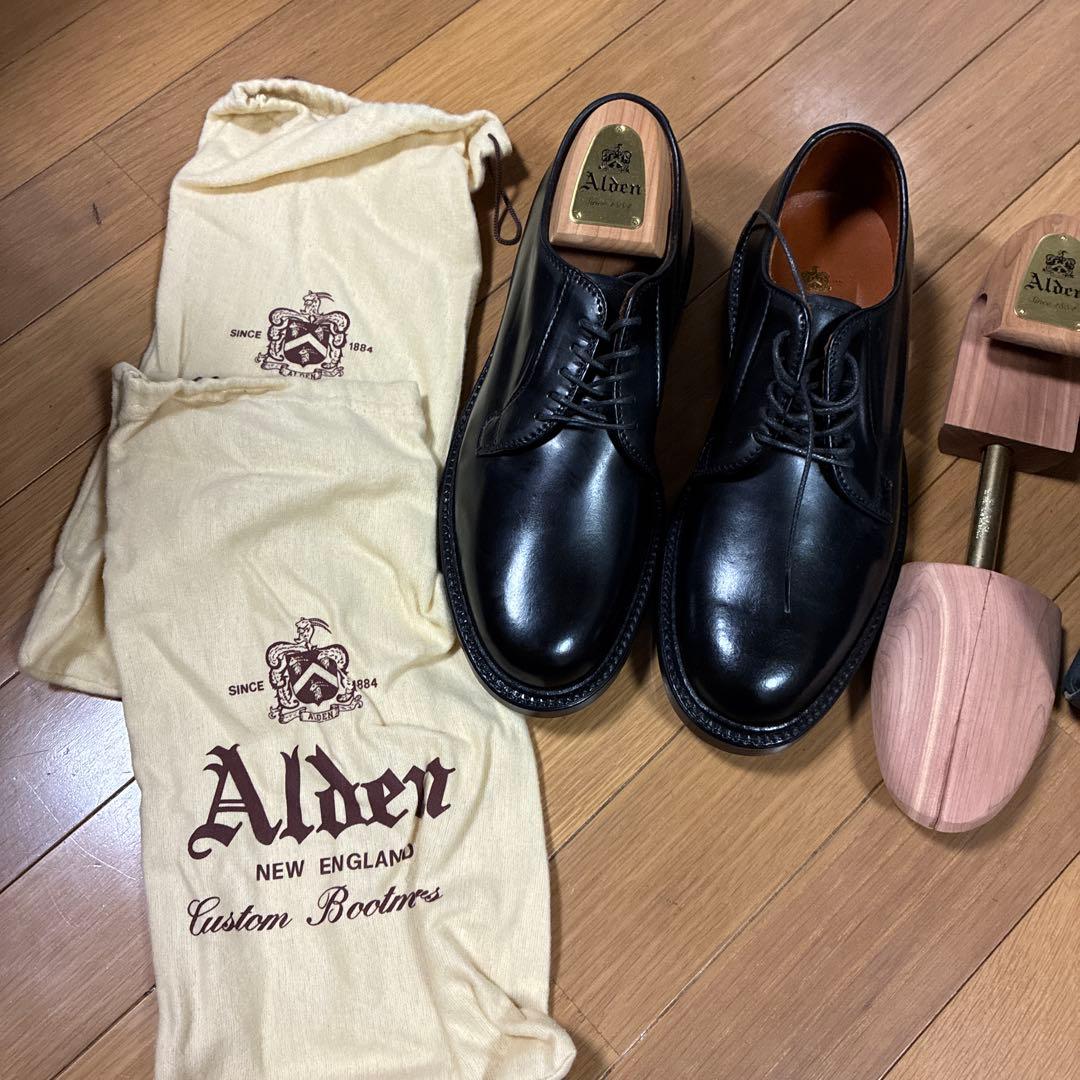 Alden（オールデン）9901 コードバン ブラックシューツリー付き