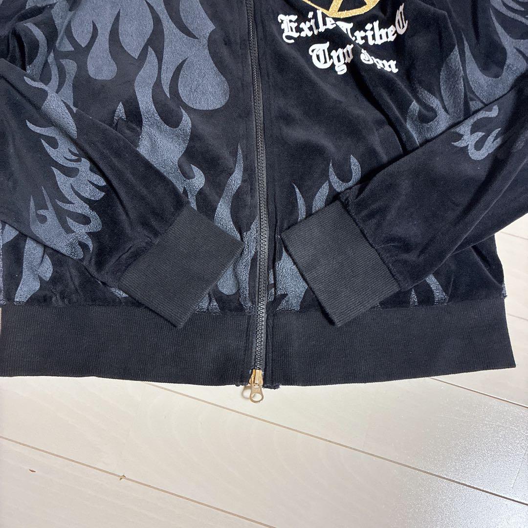 24karats EXILE ファイヤーパターン ベロアジャージ セットアップ