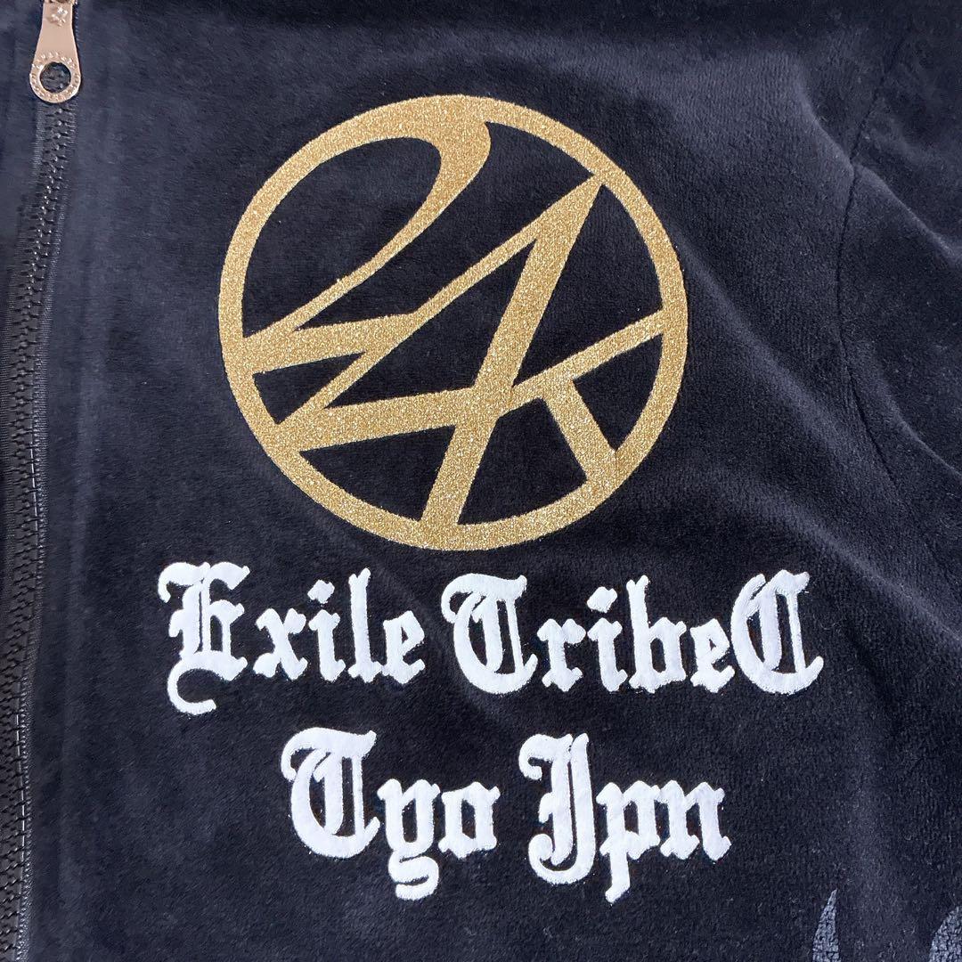 24karats EXILE ファイヤーパターン ベロアジャージ セットアップ