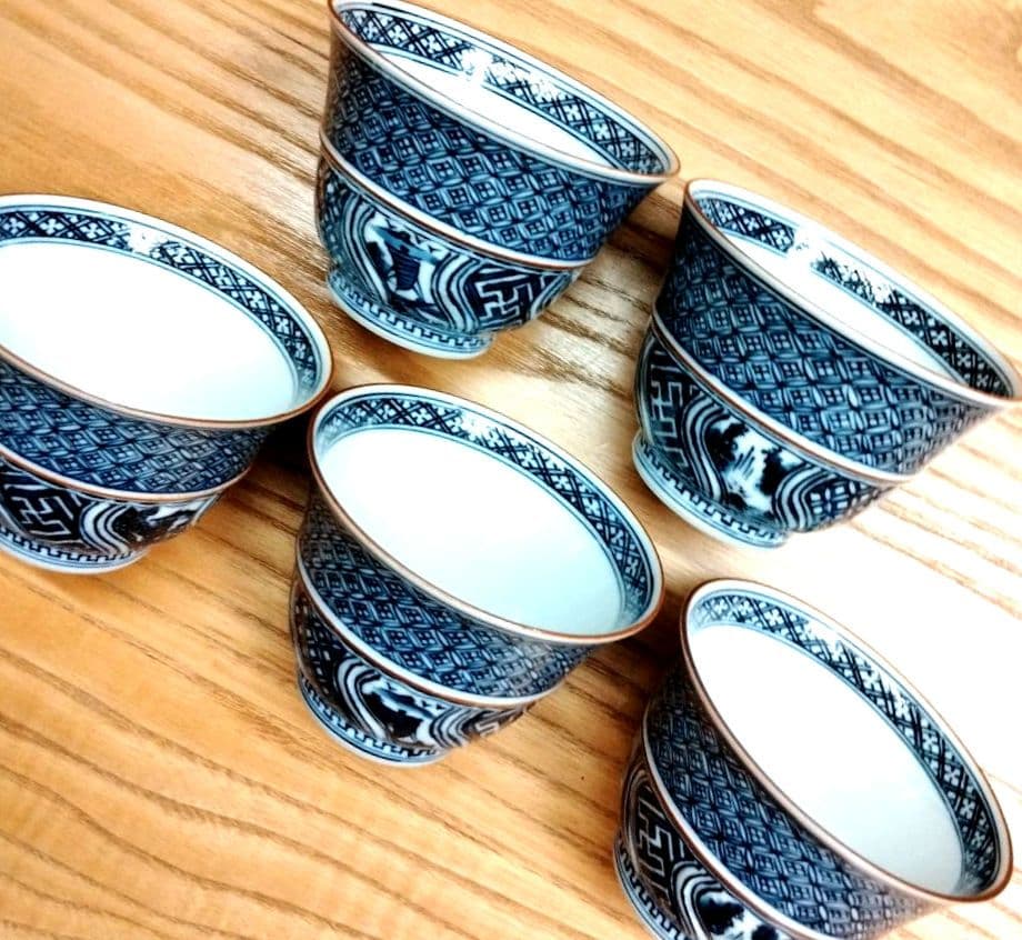 ☆ 平安光泉 清水焼 染付湯呑