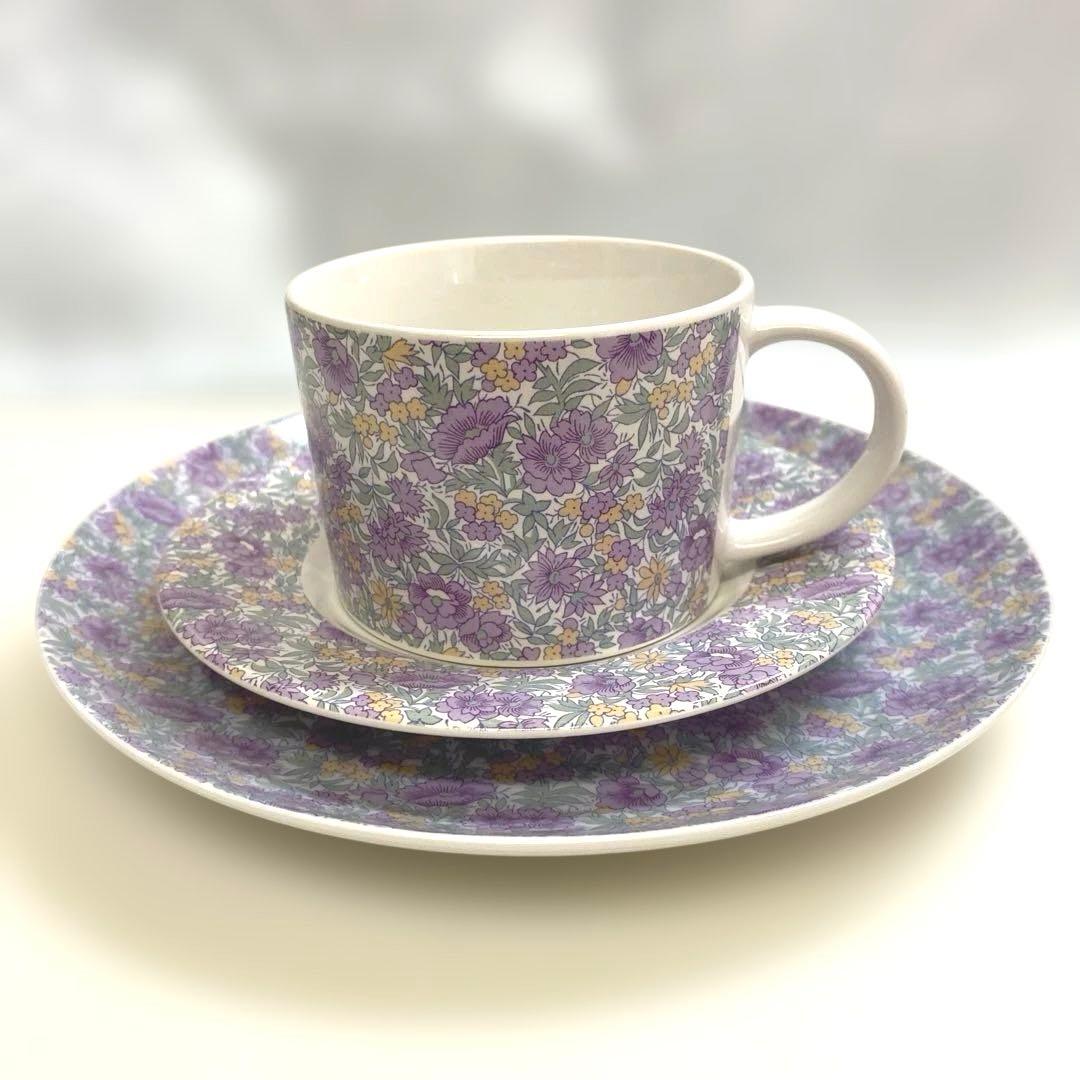 リバティプリント ティーセット アフタヌーンティー カップ ソーサー プレート