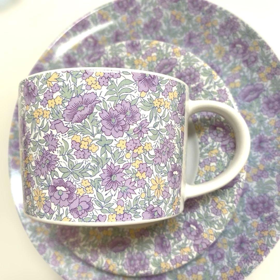 リバティプリント ティーセット アフタヌーンティー カップ ソーサー プレート
