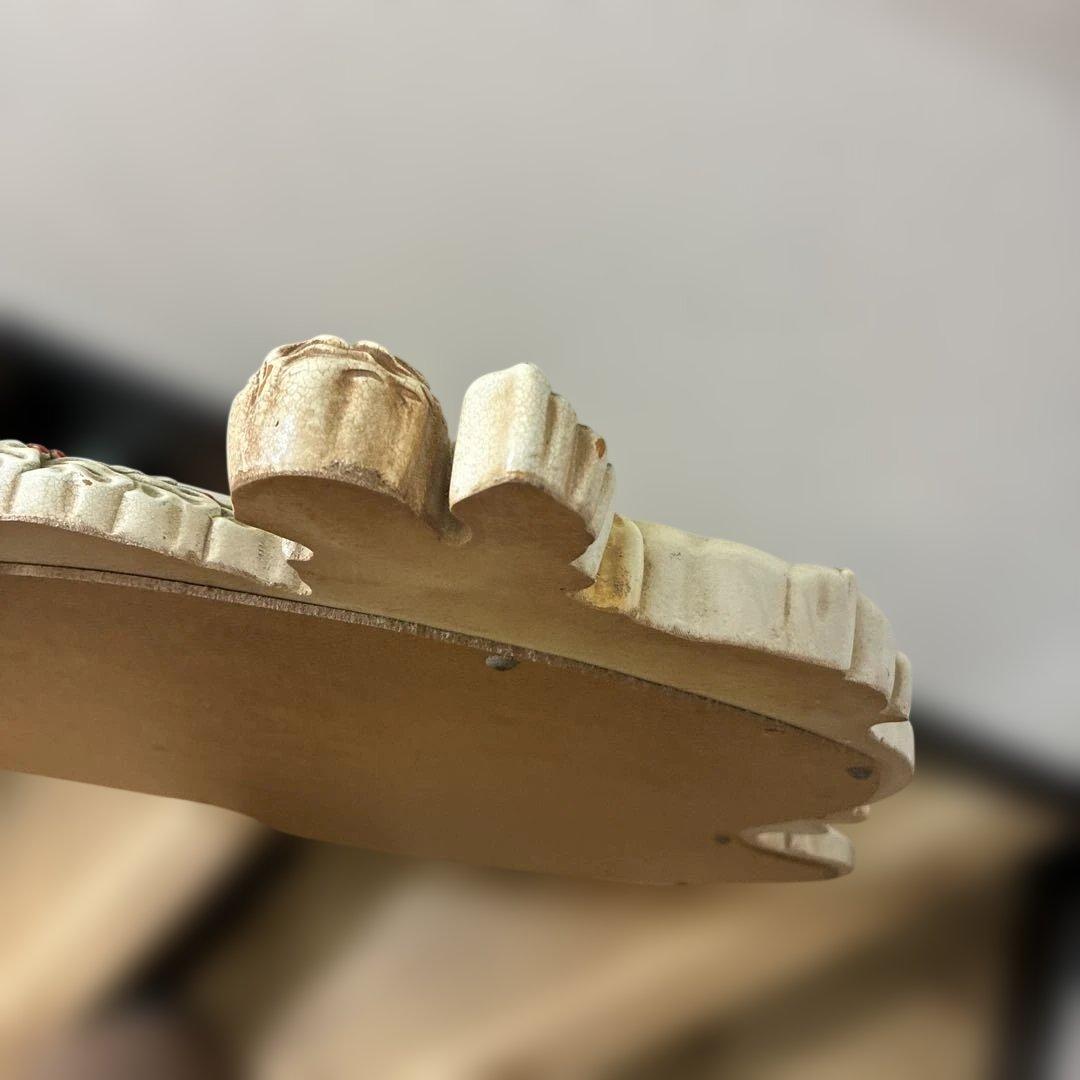 大型 天使装飾 ロココ調　ウォールミラー アンティーク調　壁掛け　姫系インテリア