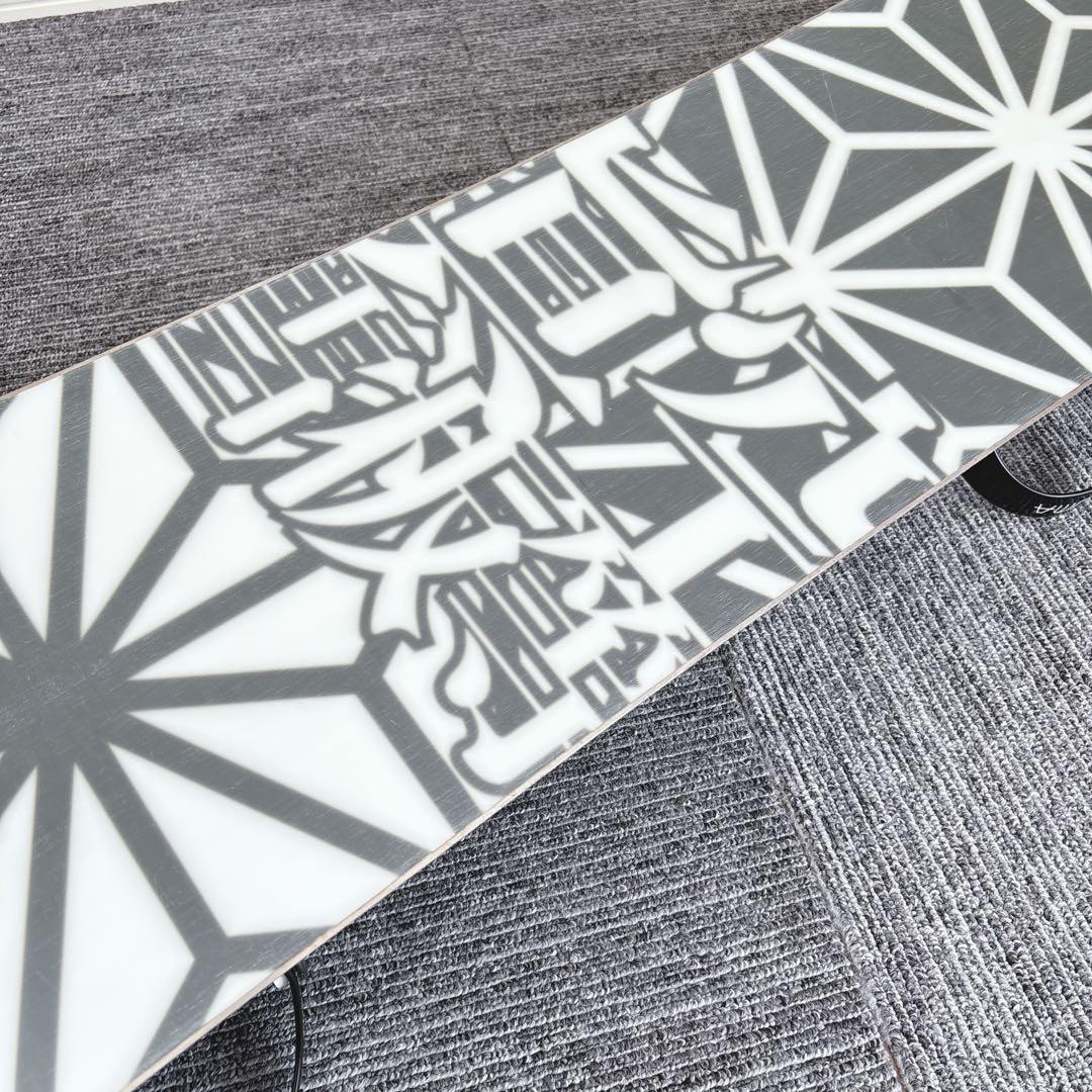 59美品❗️超豪華❗️眞空雪板等/ 風眞モデル メンズスノーボードセット★155cm