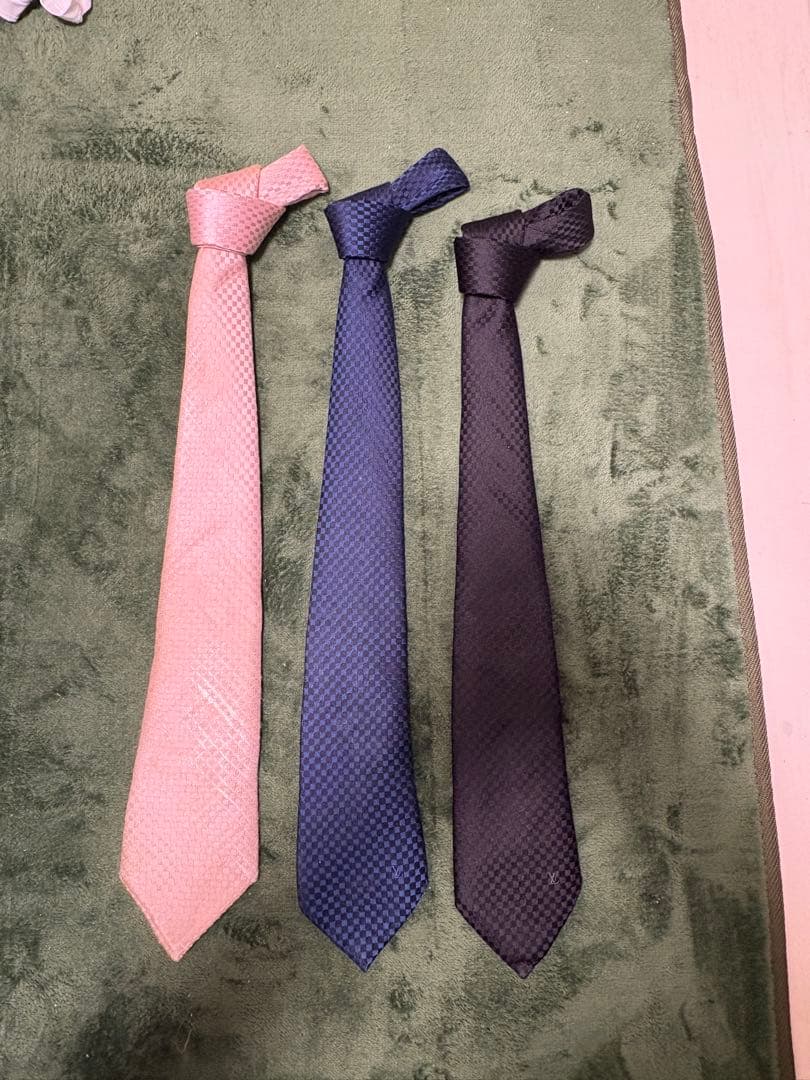 ルイヴィトン　ダミエ　ネクタイ3本セット