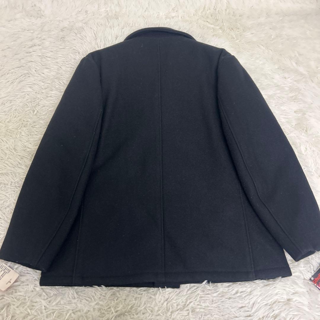 【未使用タグ付き】Schott メンズ シングル ピーコート ネイビー　L程度