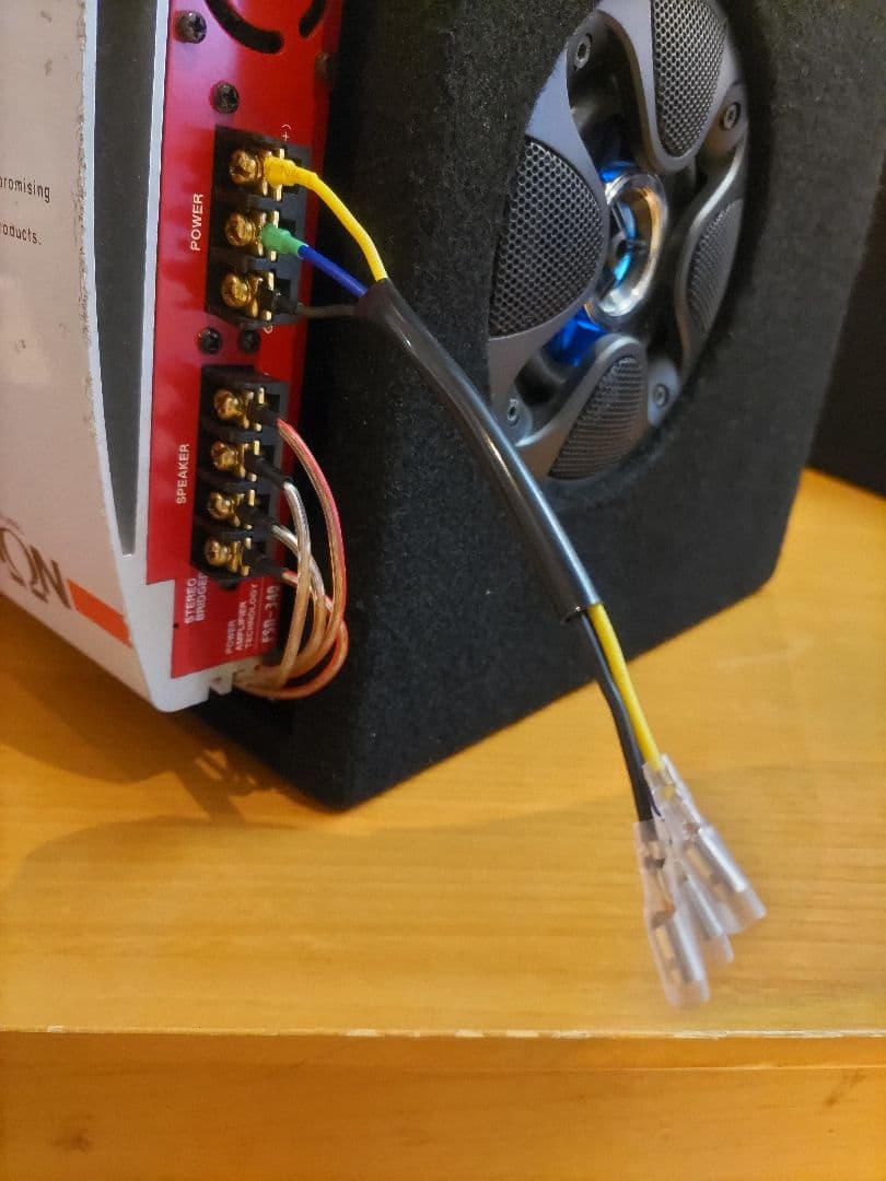 FUSION FSN-WX17L改 アンプチューニング済 ウーファー 完動品