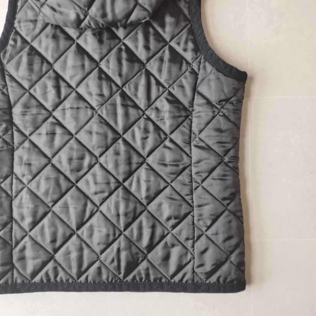 英国製 ラベンハム キルティングジャケット フーディーダウンベスト Sサイズ 黒