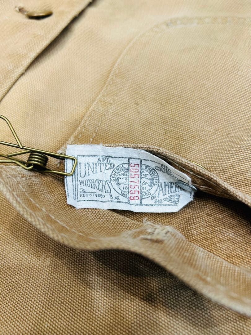 【希少】60s 〜 70s Carhartt チョアコート カーハート ベージュ