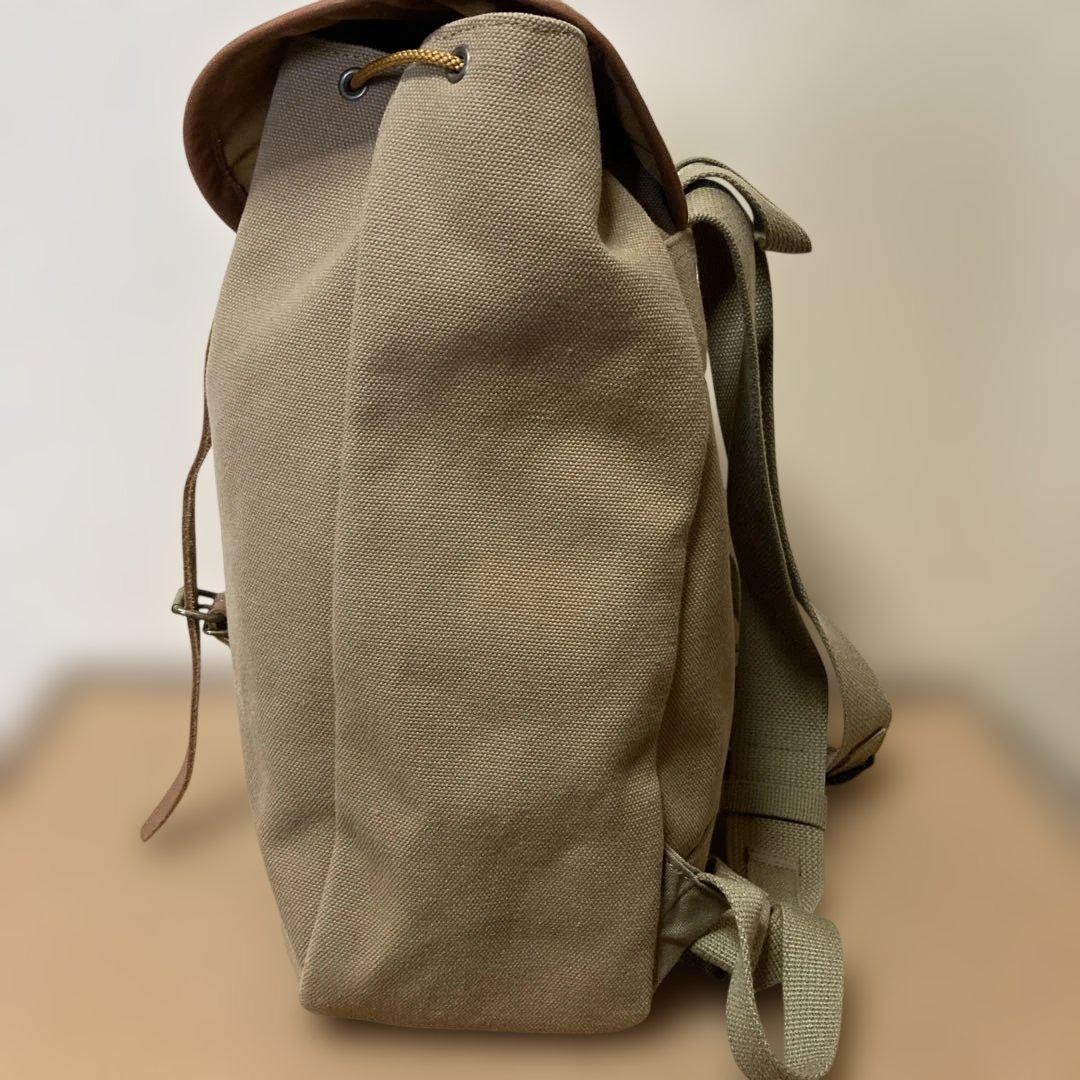 シライデザイン　帆布リュック【カーキ】