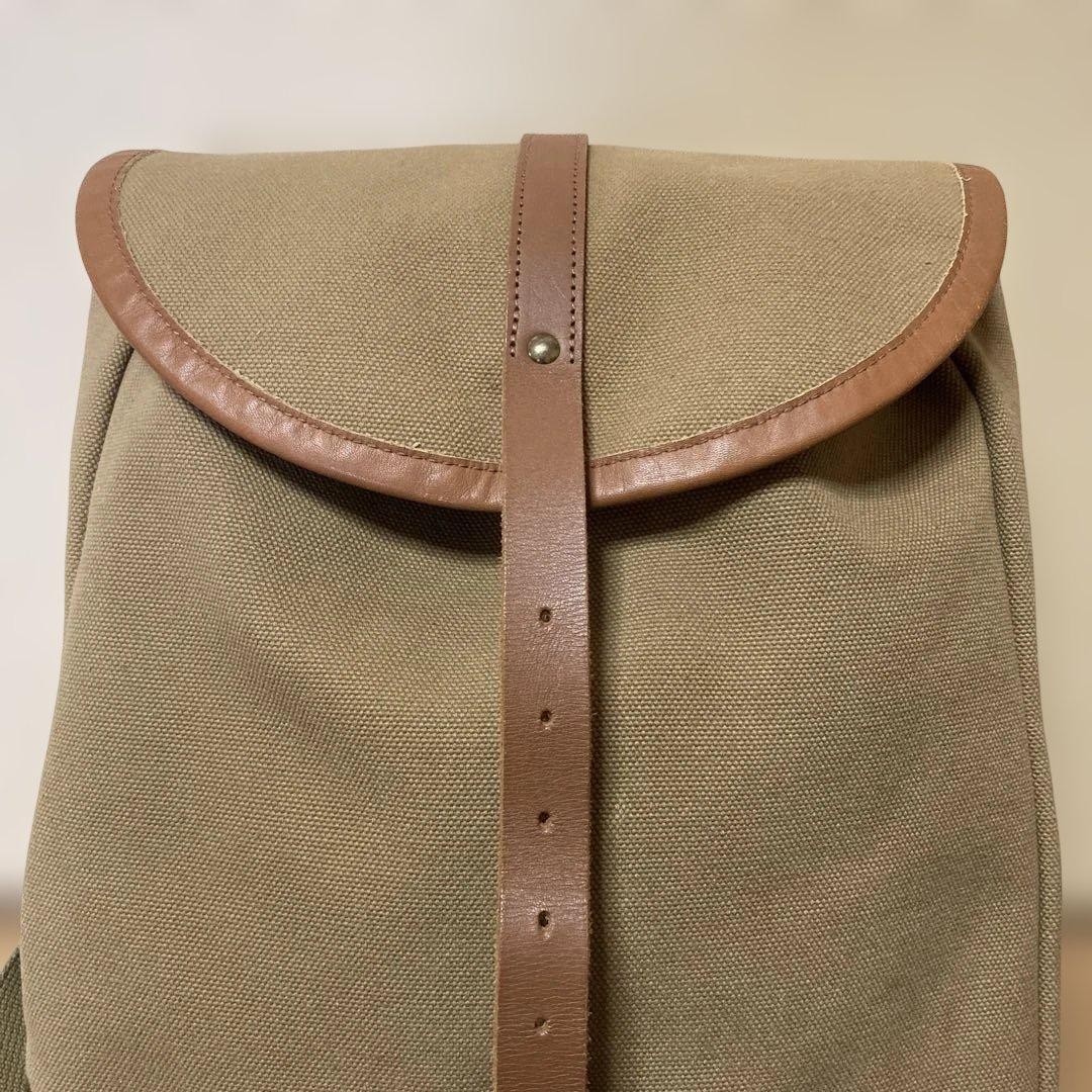 シライデザイン　帆布リュック【カーキ】