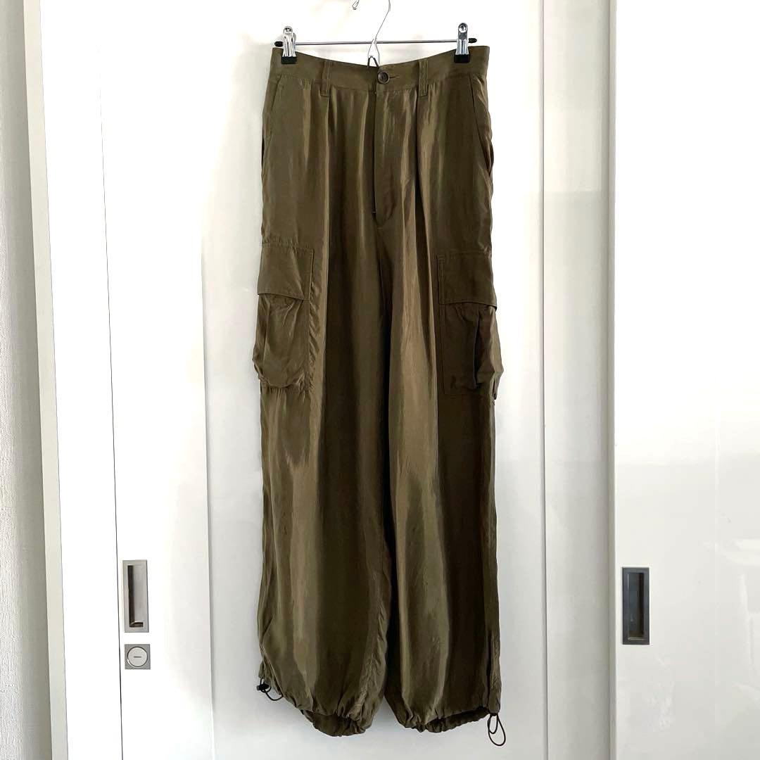 【新品同様】24SS SLOBE IENA キュプラ カーゴパンツ 38